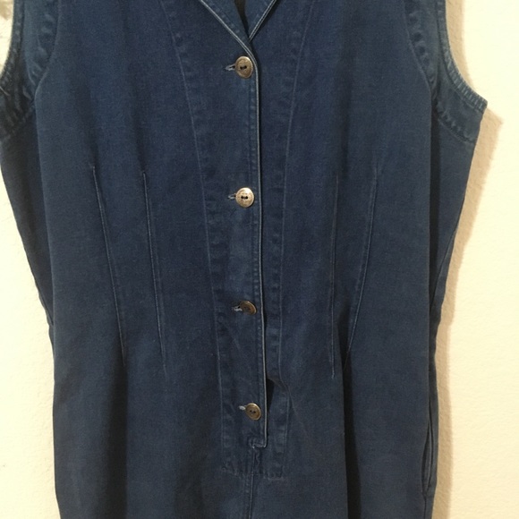 HSZ Studio Denim Sleeveless Romper - Picture 4 of 16